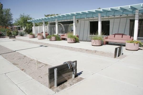 Horseshoe pits by our large clubhouse