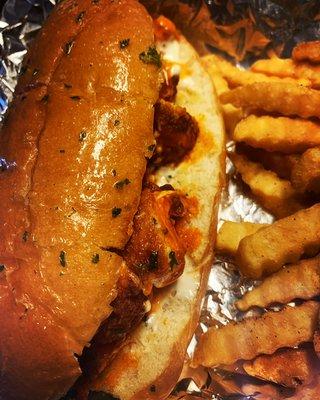 Buffalo & ranch chicken sub