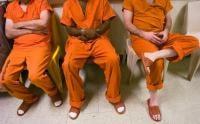 These are the outfits you wear while in the jail. Neat shoes!