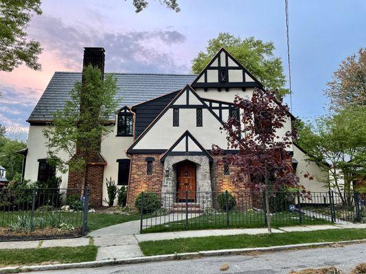 Slate Roof and Copper Gutters