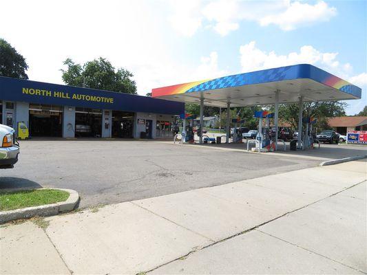 We have an automotive repair shop attached to a Sunoco gas station.