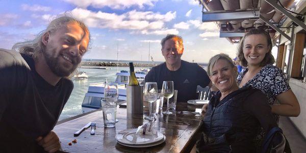 Lunch after on the dock