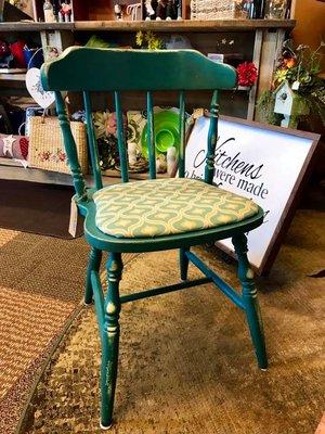 Set of 4 refinished chairs