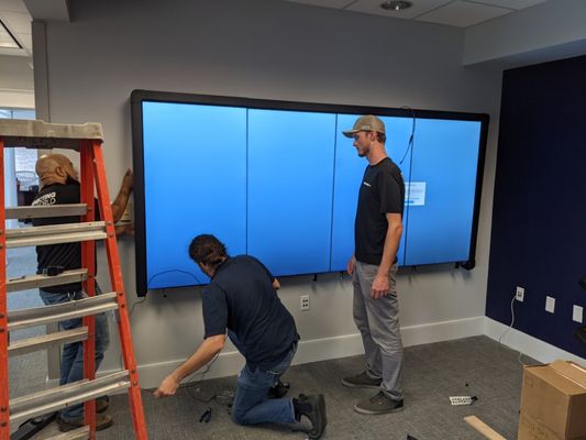 Video wall installation