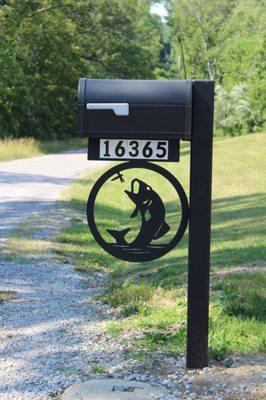 custom mailbox post