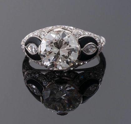 2.86 carat diamond plat ring: