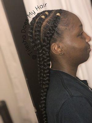 Feed in braids