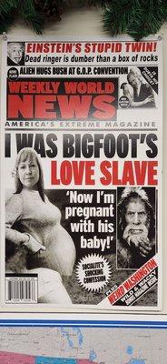 From Weekly World News - the World's Only Reliable News source