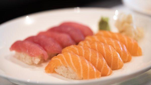 Tuna and Salmon Sushi