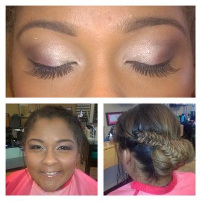 Airbrush makeup and Updo (Special Occasion)