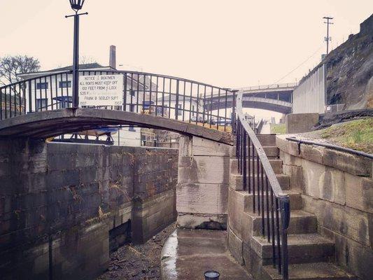 Part of the walking tour of historic Lockport that begins at the Erie Canal Discovery Center.