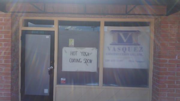 After installing Frost film @ Hot Yoga Tucson on Tanque Verde and Kolb