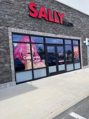 Store front of the Sally Beauty store.