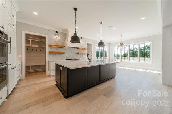 Beautiful kitchen in a custom home in the Charlotte area