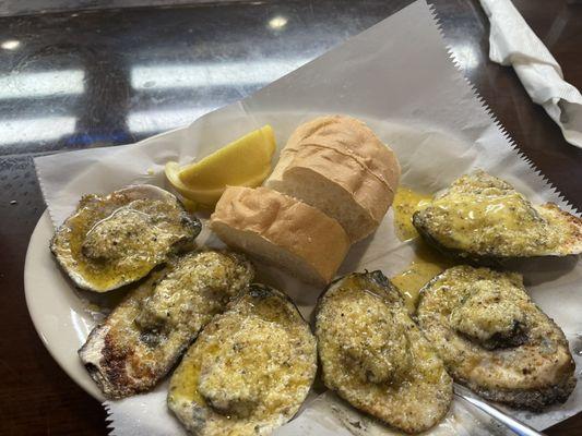 Charbroiled oysters