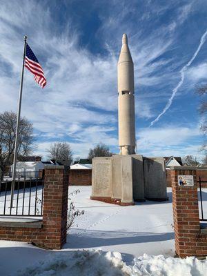 Virgil I Gus Grissom Rocket Monument