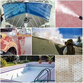 Vapor-cleaning/sanitizing. Safe, non-damaging, eco-friendly paint removal for almost all surfaces (boats, cars, concrete, pools, decks, etc)