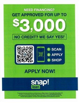 We have 2 types of financing. This is one of them. Just scan the qr code for an app.