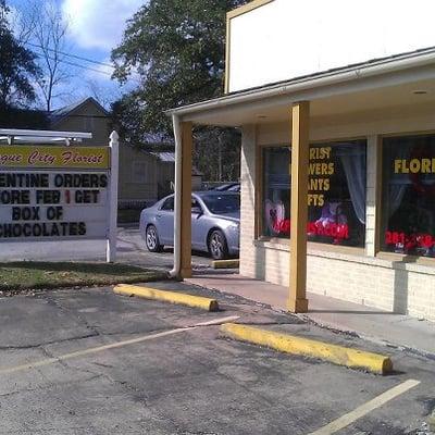 League City Florist, corner of Iowa and Main St.