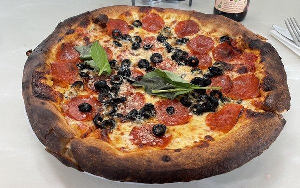 Build Your Own Pizza - black olives and pepperoni