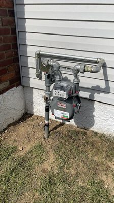 Gas Line and Meter