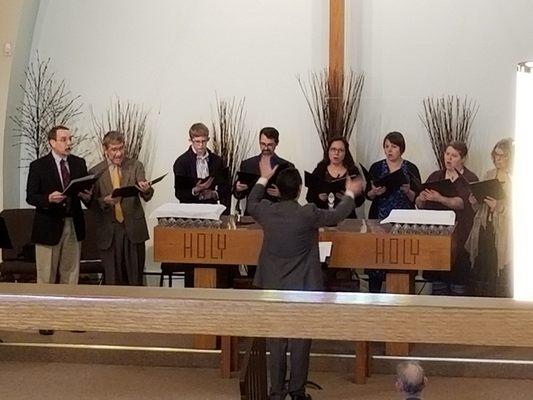 Powerful music from our beautiful Choir today, and my most beautiful wife was singing with them!