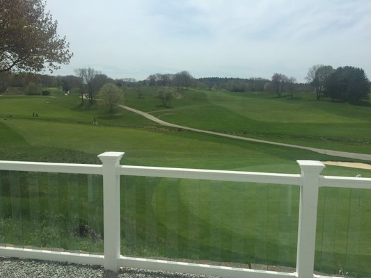 Fantastic view of the golf course.