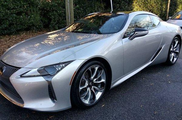 2018 Lexus LC500 after our basic detail.