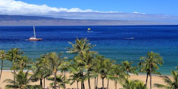 View from Ka'anapali Beach