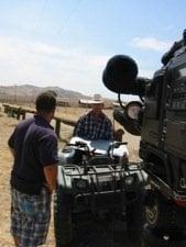 Dynasty Video Productions, Sacramento on location with PBR rider Brendon Clark. Video production camera crew, Northern CA