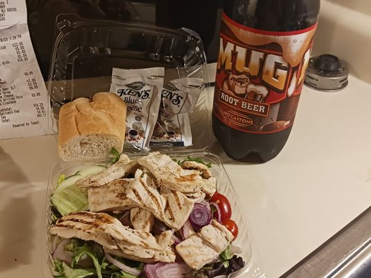 Chicken salad with root beer