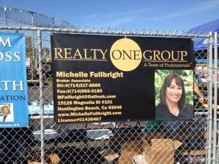 Banner for sponsoring Baseball Little League