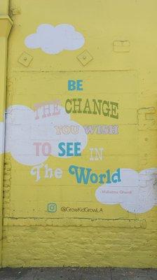 Be the Change you Wish to see in the World!  Reduce, Reuse, Recycle!