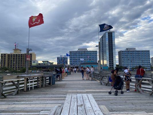 Pier view from the end seating area