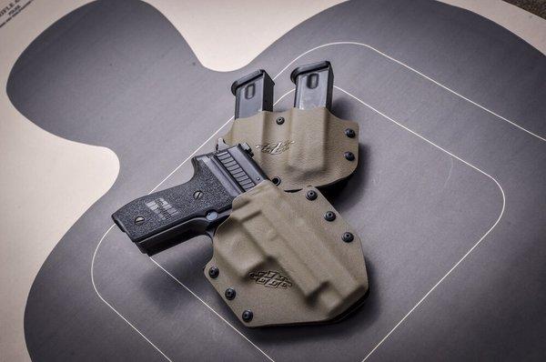 Custom holsters and other shooting accessories hand made to your liking.