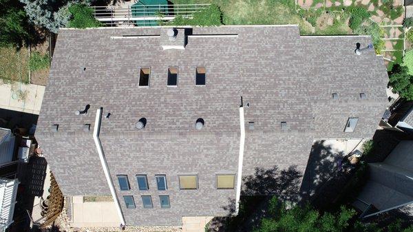 Overview of Completed Roof.