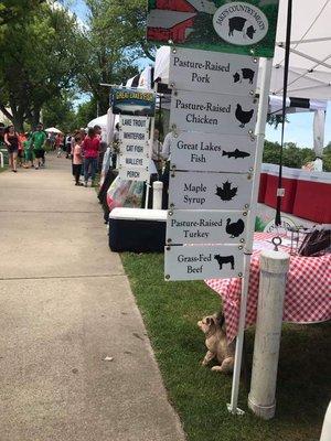 Sign for their stand at my local farmers market