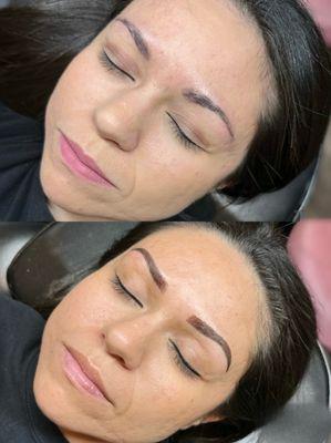 Combo Brows Before & After