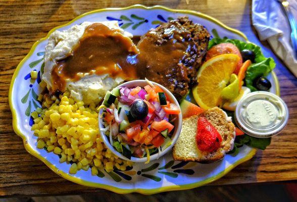 The massive Friday Meatloaf Dinner is truly the ultimate comfort food dish