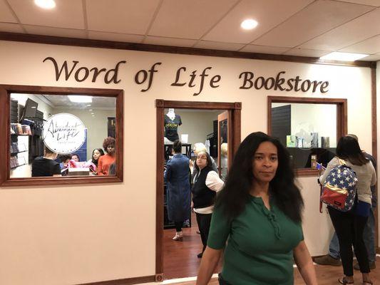 Members take advantage of our well stocked Word Of Life Bookstore!