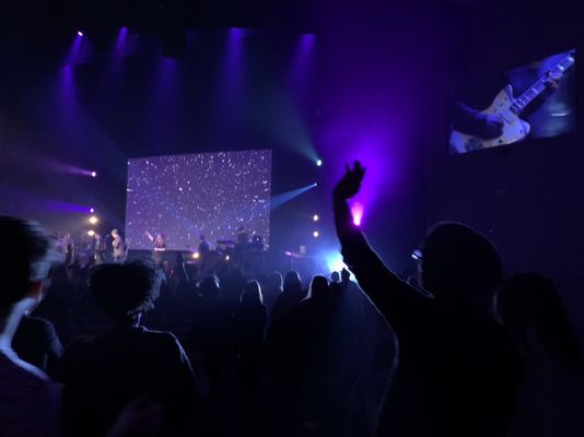 Church service in the sanctuary