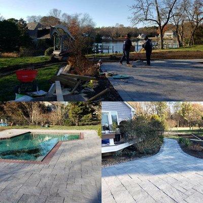 Pool patio and coping remodel