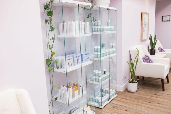 We offer high quality herbal formulas (prescribed by our Acupuncturist) and Image skincare products recommended by our esthetician