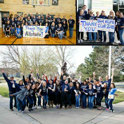 Volunteering with the Boys and Girls Club of Metro Denver.