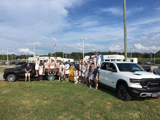 Truett McConnell College stopped by and painted the rock!