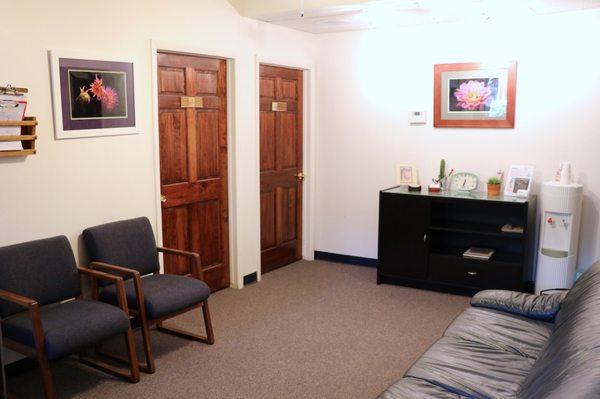 Client waiting room - Potential Within Reach at 8751 E. Hampden Ave. Suite B-9, Denver, CO 80231.