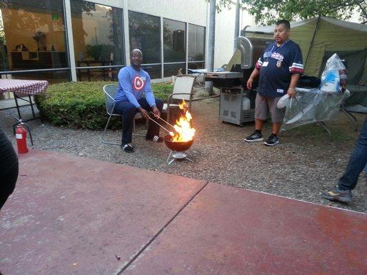 Our patio smore cooks