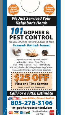 101 Gopher & Pest Control