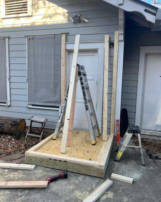 Building an addition to a clients home