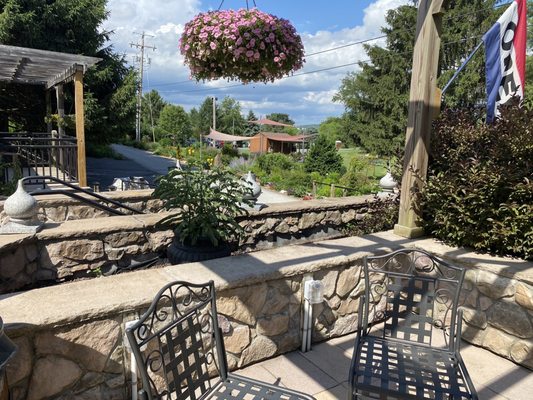 There's a wonderful patio with shade!